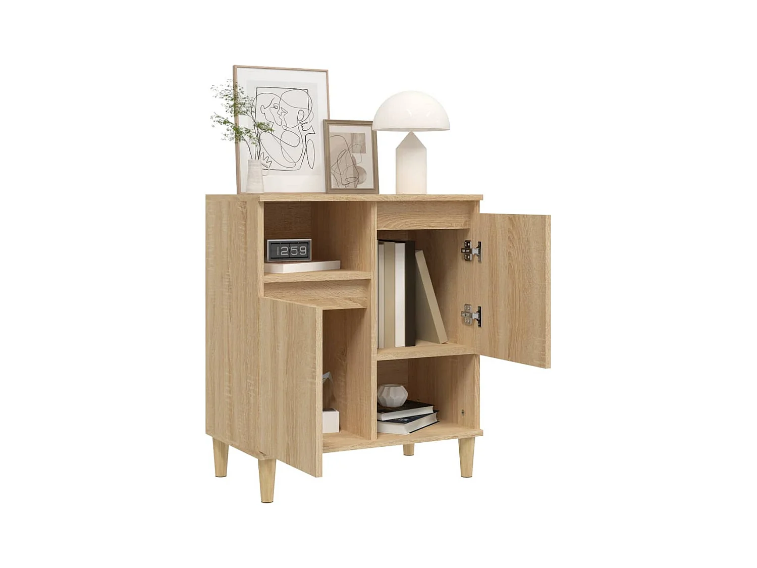 Credenza in rovere Sonoma 60x35x70 cm in legno ingegnerizzato