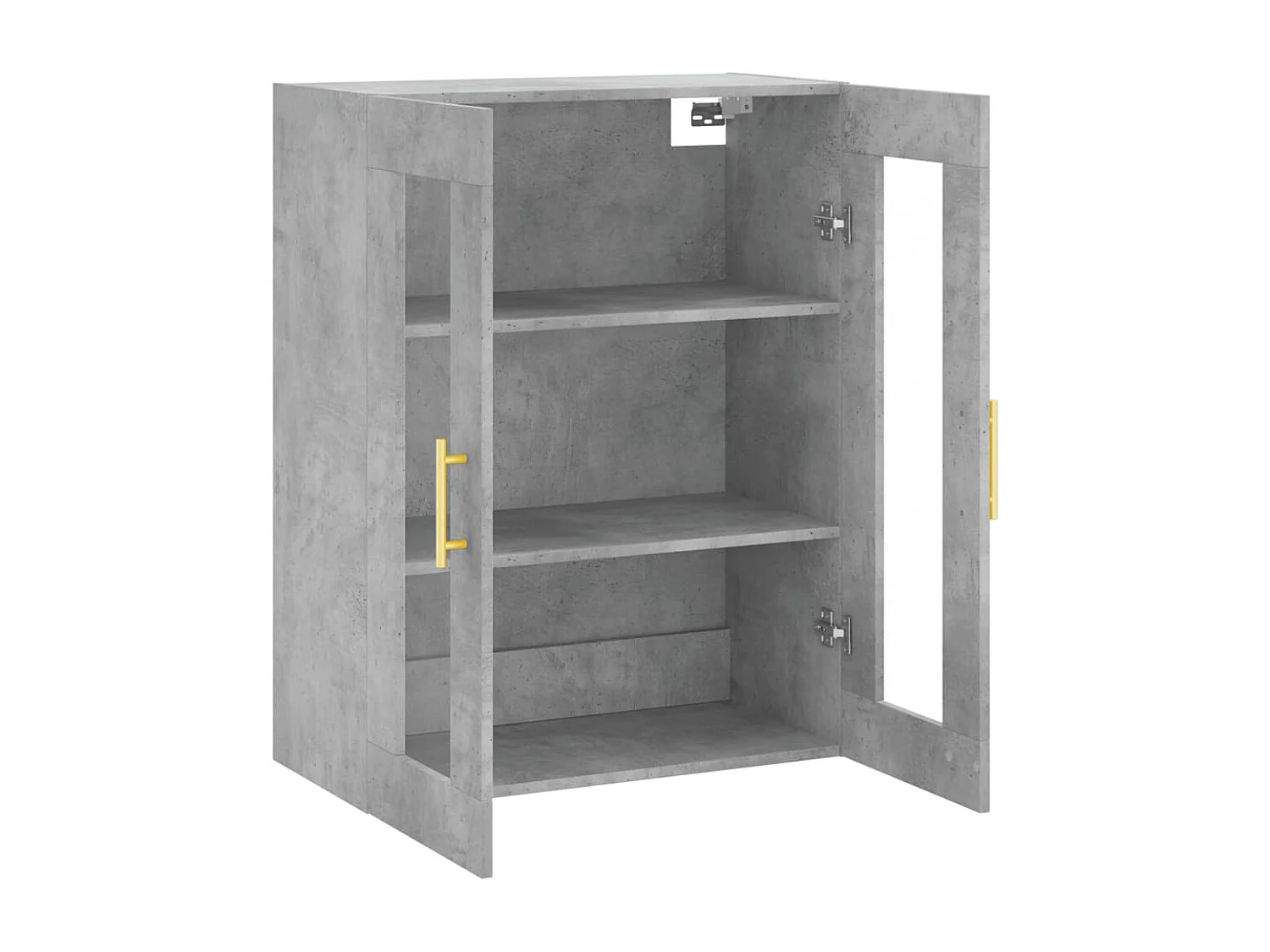 Mobiletto da parete grigio cemento 69,5x34x90 cm