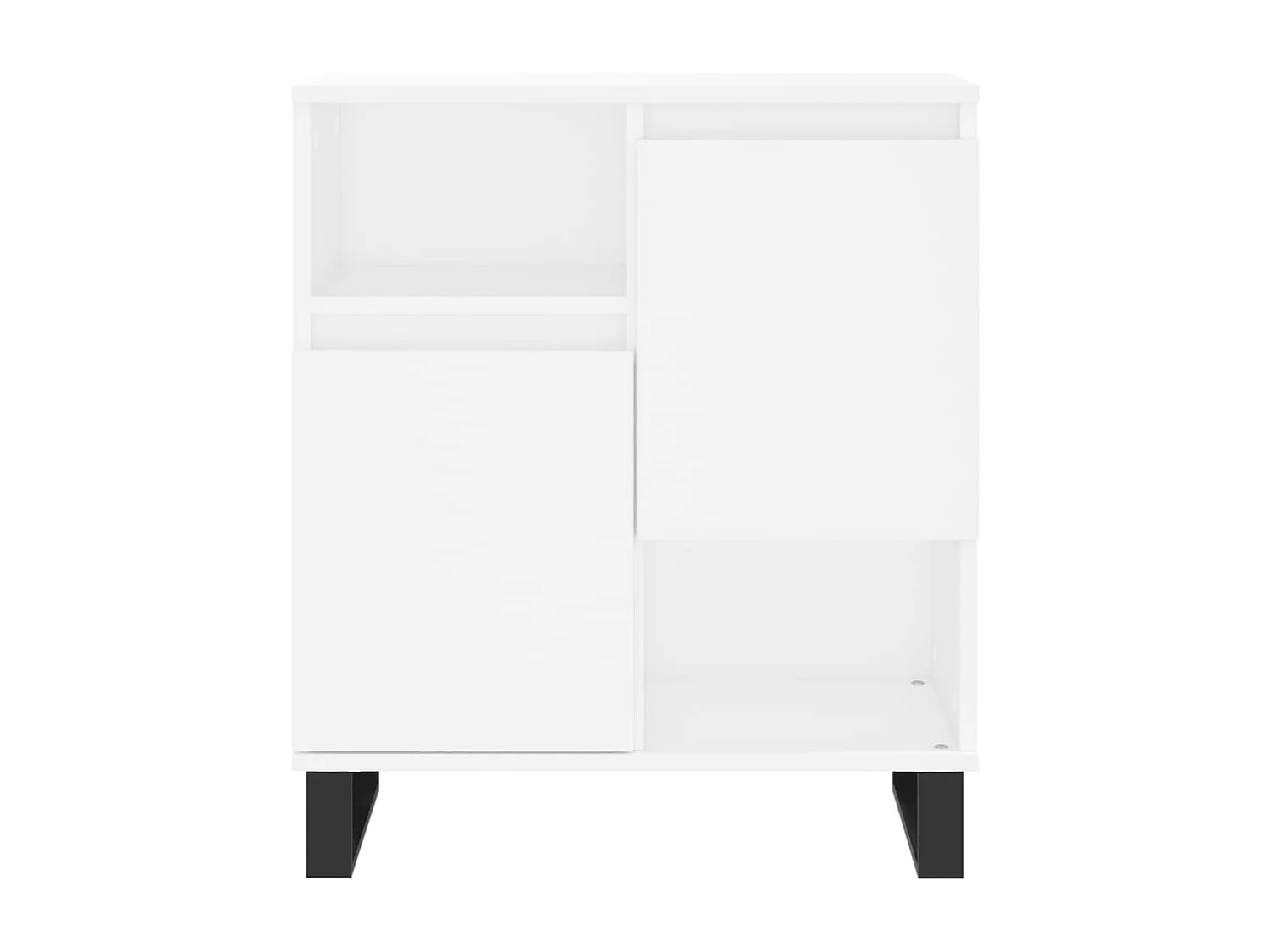 Credenza bianca 60x35x70 cm in legno ingegnerizzato