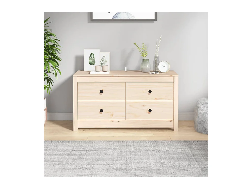 Armoire latérale 100x40x54 cm Bois de pin massif