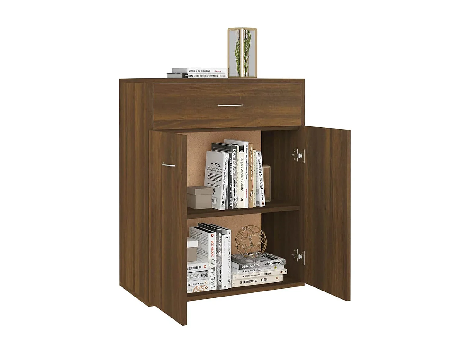 Buffet Chêne marron 60x30x75 cm Bois d'ingénierie