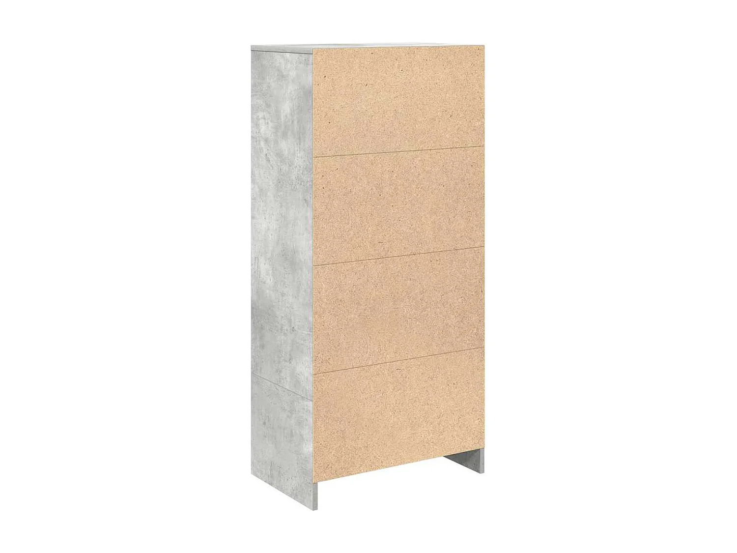 Armoire avec tiroir gris béton 55,5x34x119,5 cm bois ingénierie