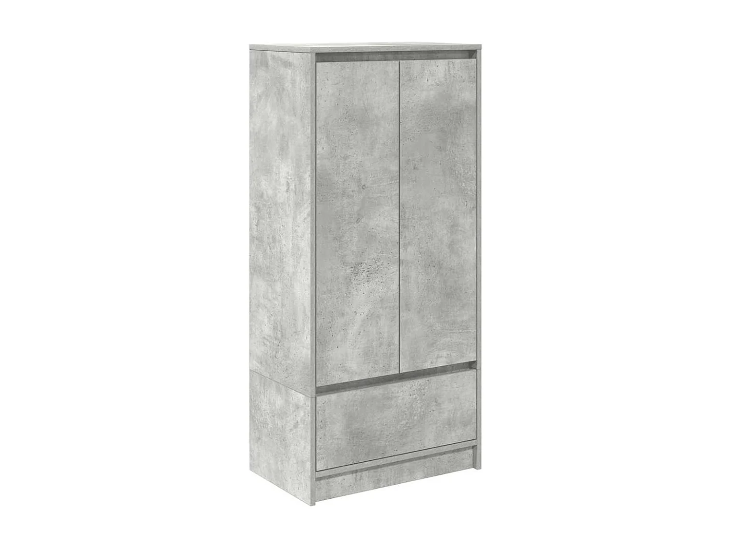 Armoire avec tiroir gris béton 55,5x34x119,5 cm bois ingénierie