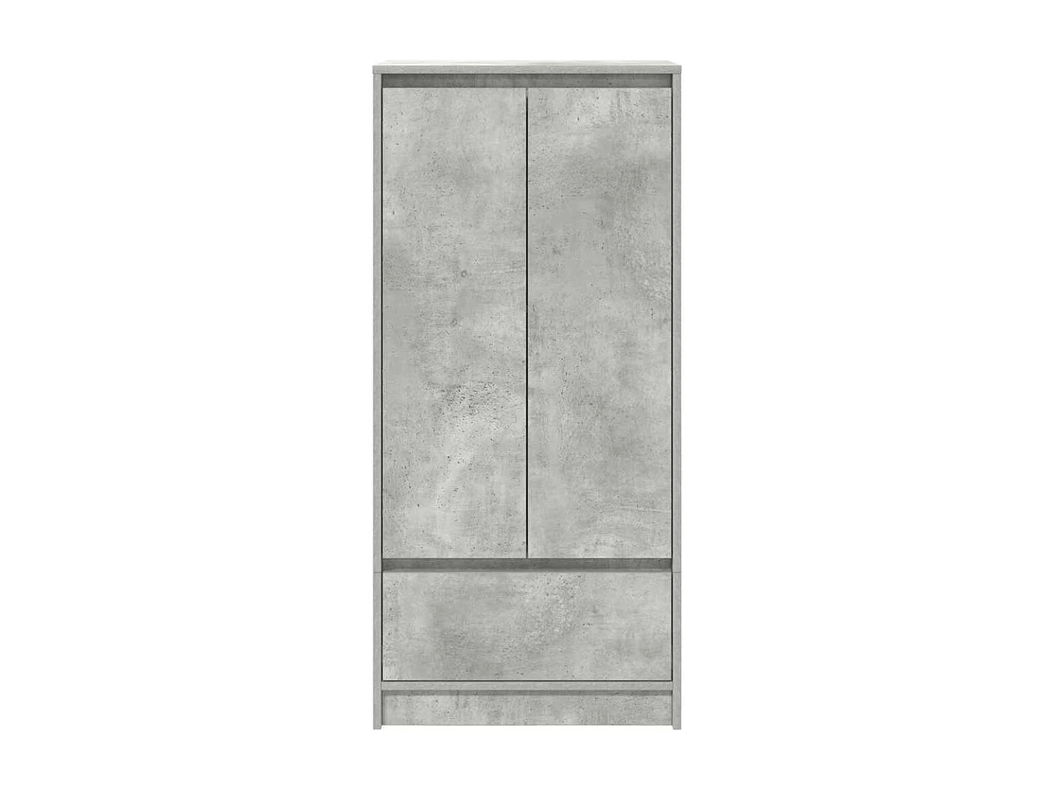 Armoire avec tiroir gris béton 55,5x34x119,5 cm bois ingénierie