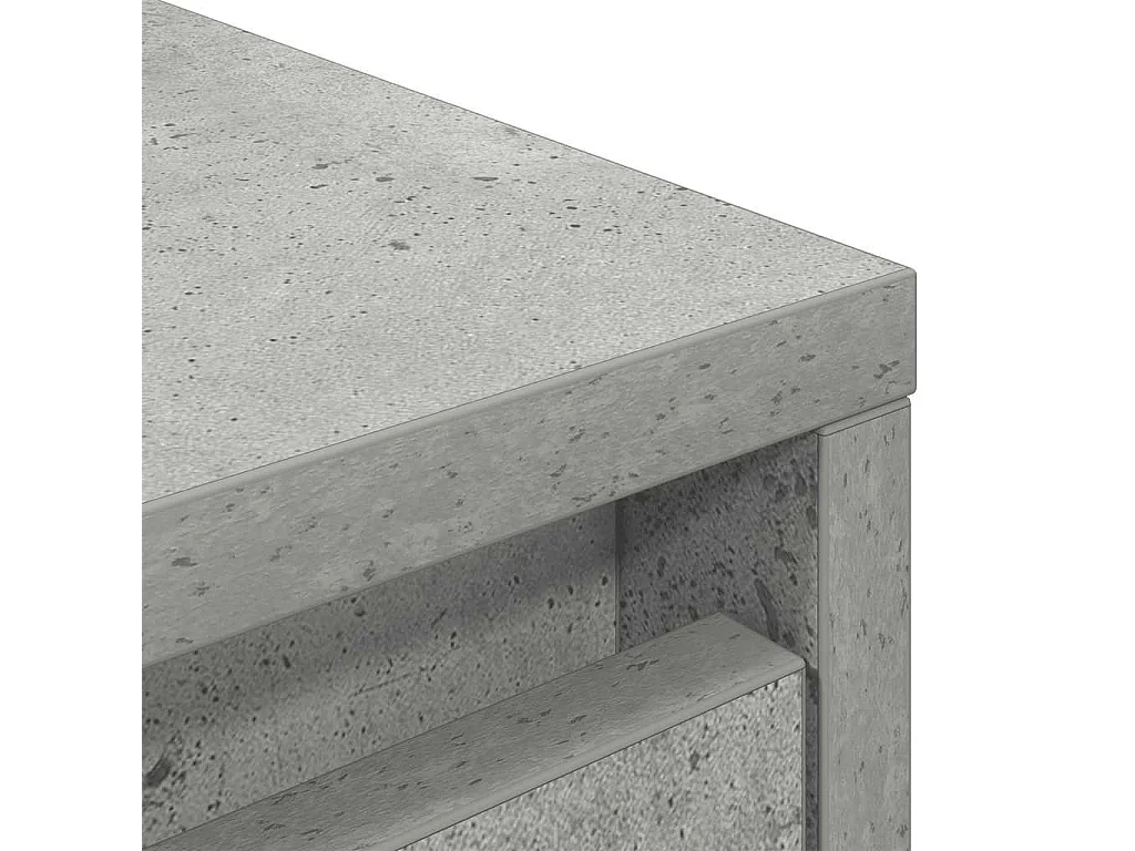 Armoire avec tiroir gris béton 55,5x34x119,5 cm bois ingénierie