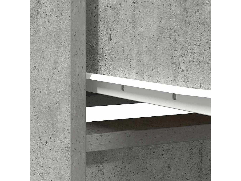 Armoire avec tiroir gris béton 55,5x34x119,5 cm bois ingénierie