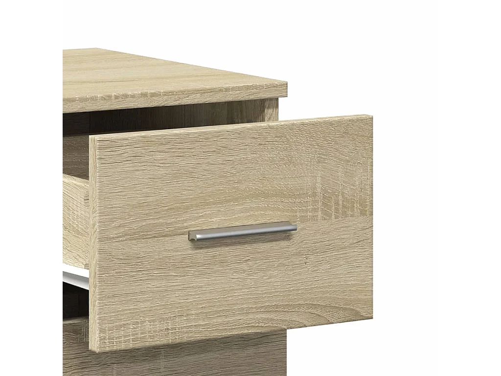 Buffets 2 pcs chêne sonoma 59x39x80 cm bois d'ingénierie