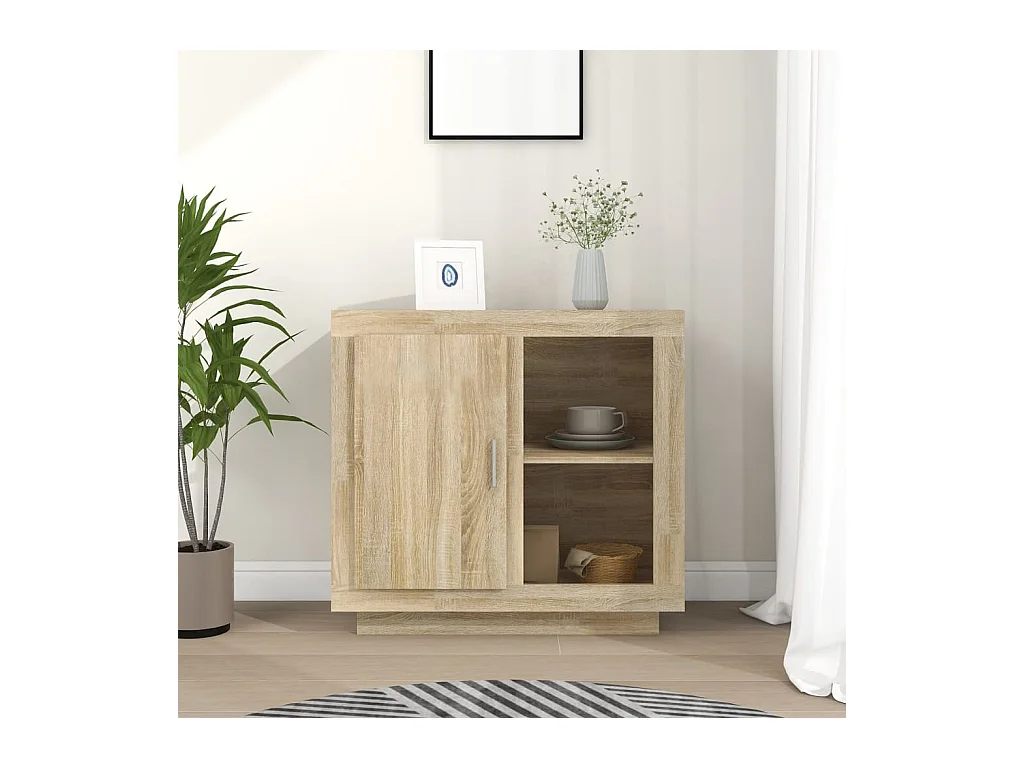 Buffet Chêne sonoma 80x40x75 cm