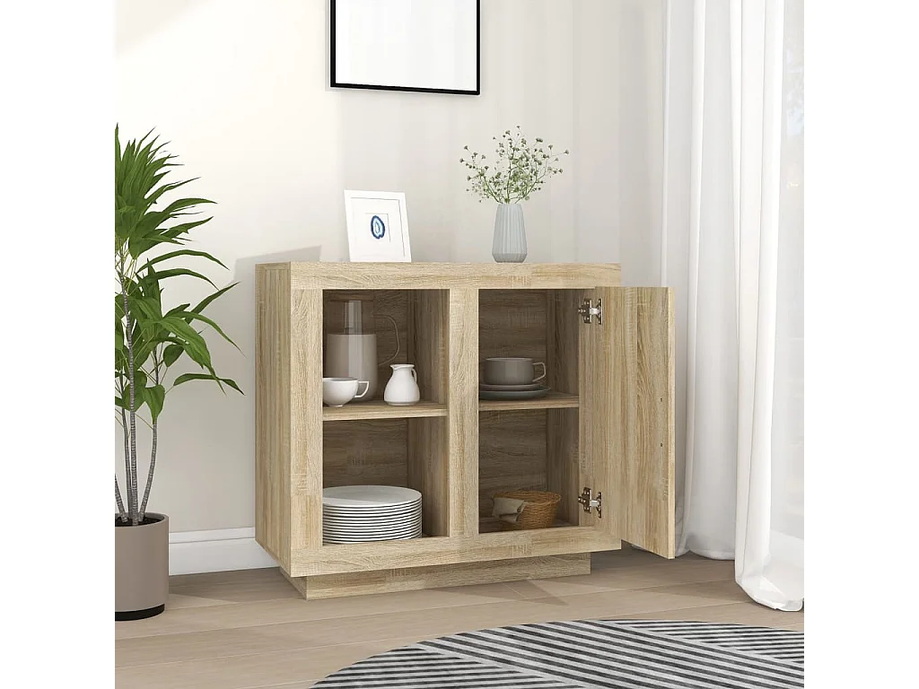 Buffet Chêne sonoma 80x40x75 cm