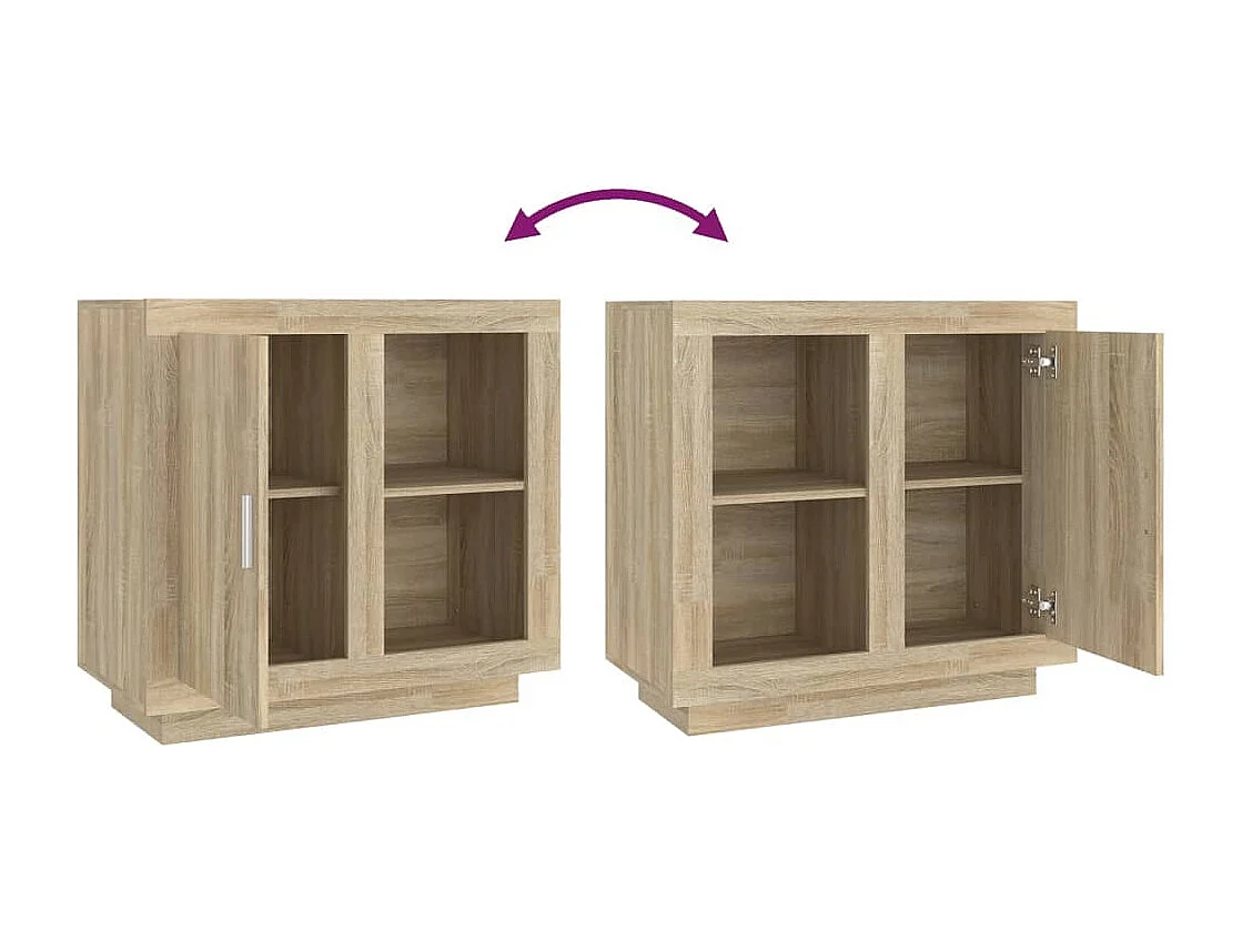 Buffet Chêne sonoma 80x40x75 cm