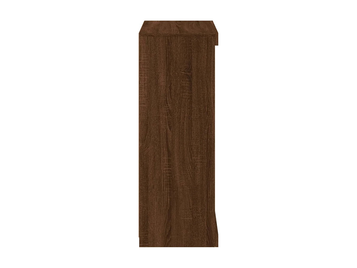 Buffet avec lumières LED chêne marron 60,5x37x100 cm