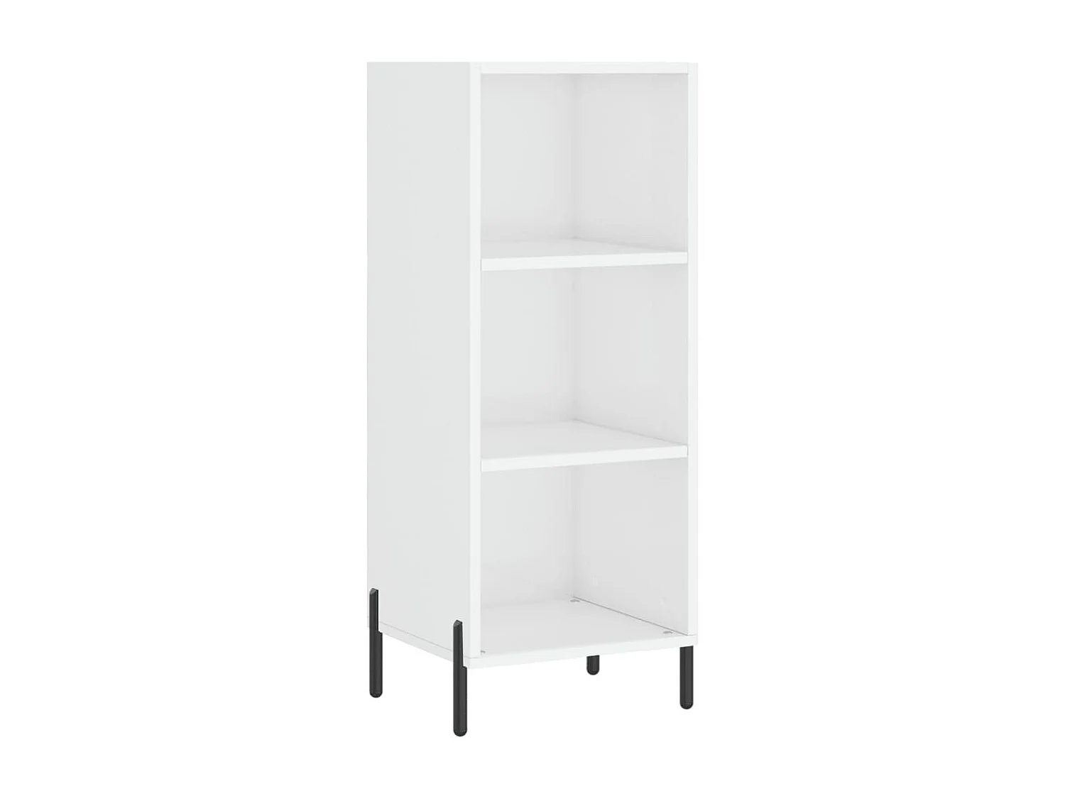 Buffet blanc brillant 34,5x32,5x90 cm bois d'ingénierie