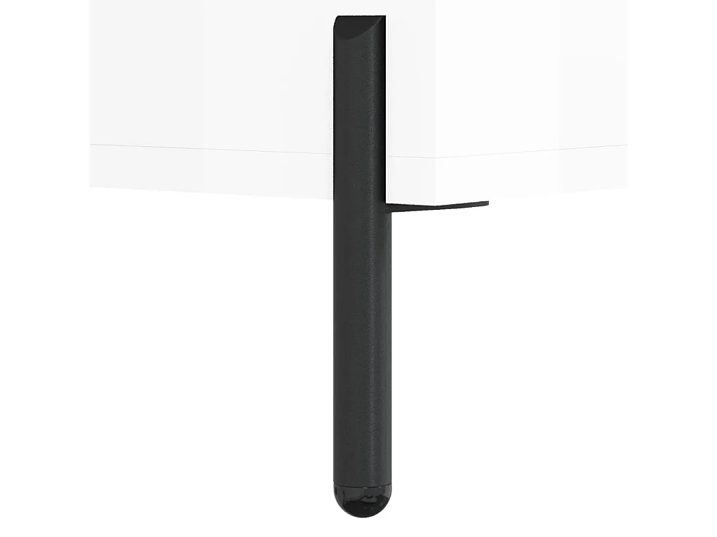 Buffet blanc brillant 34,5x32,5x90 cm bois d'ingénierie