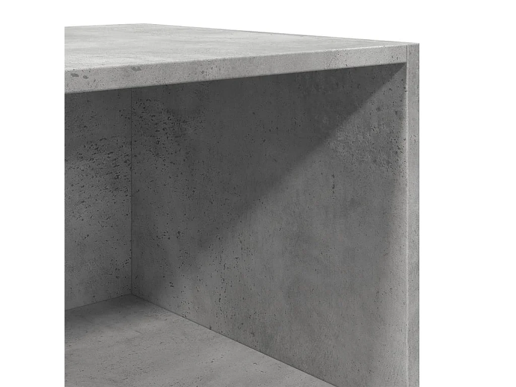 Buffet haut gris béton 40x41x185 cm bois d'ingénierie