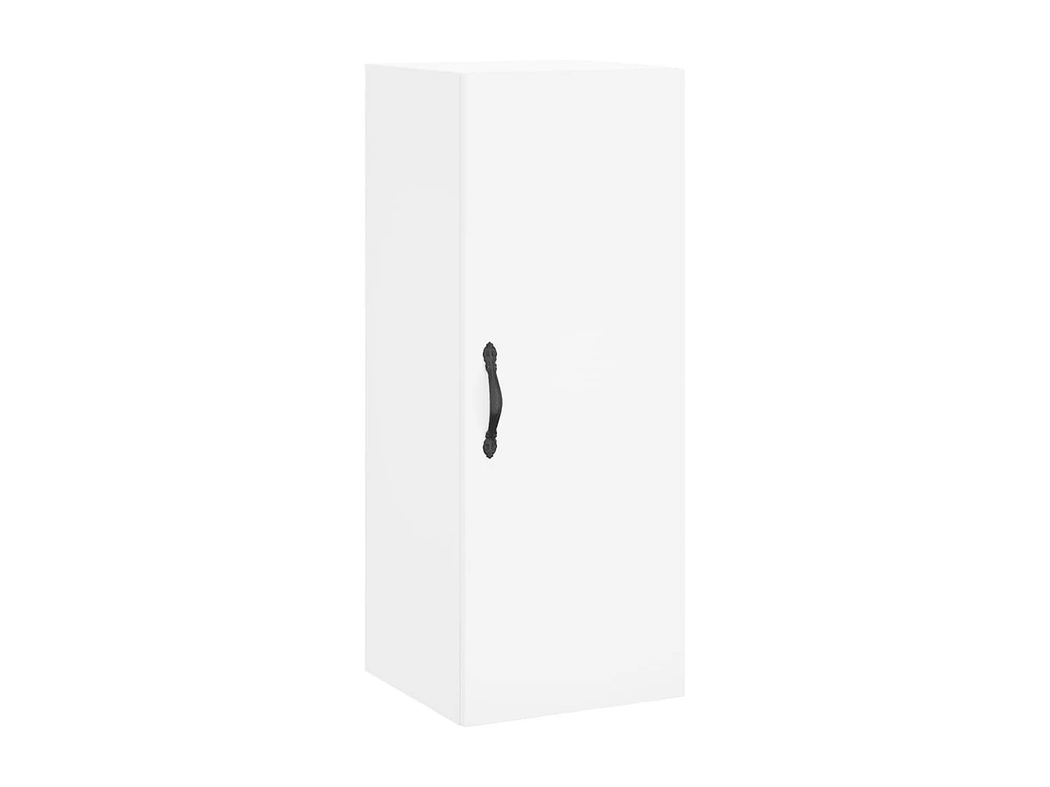 Credenza alta bianca 34,5x34x180 cm Legno ingegnerizzato