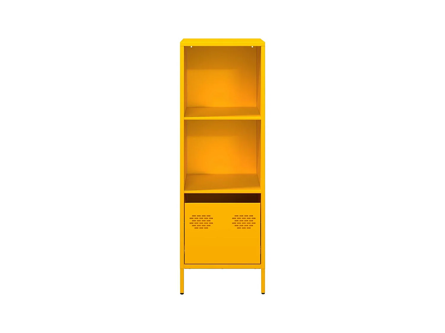 Buffet haut jaune moutarde 35x39x103,5 cm acier
