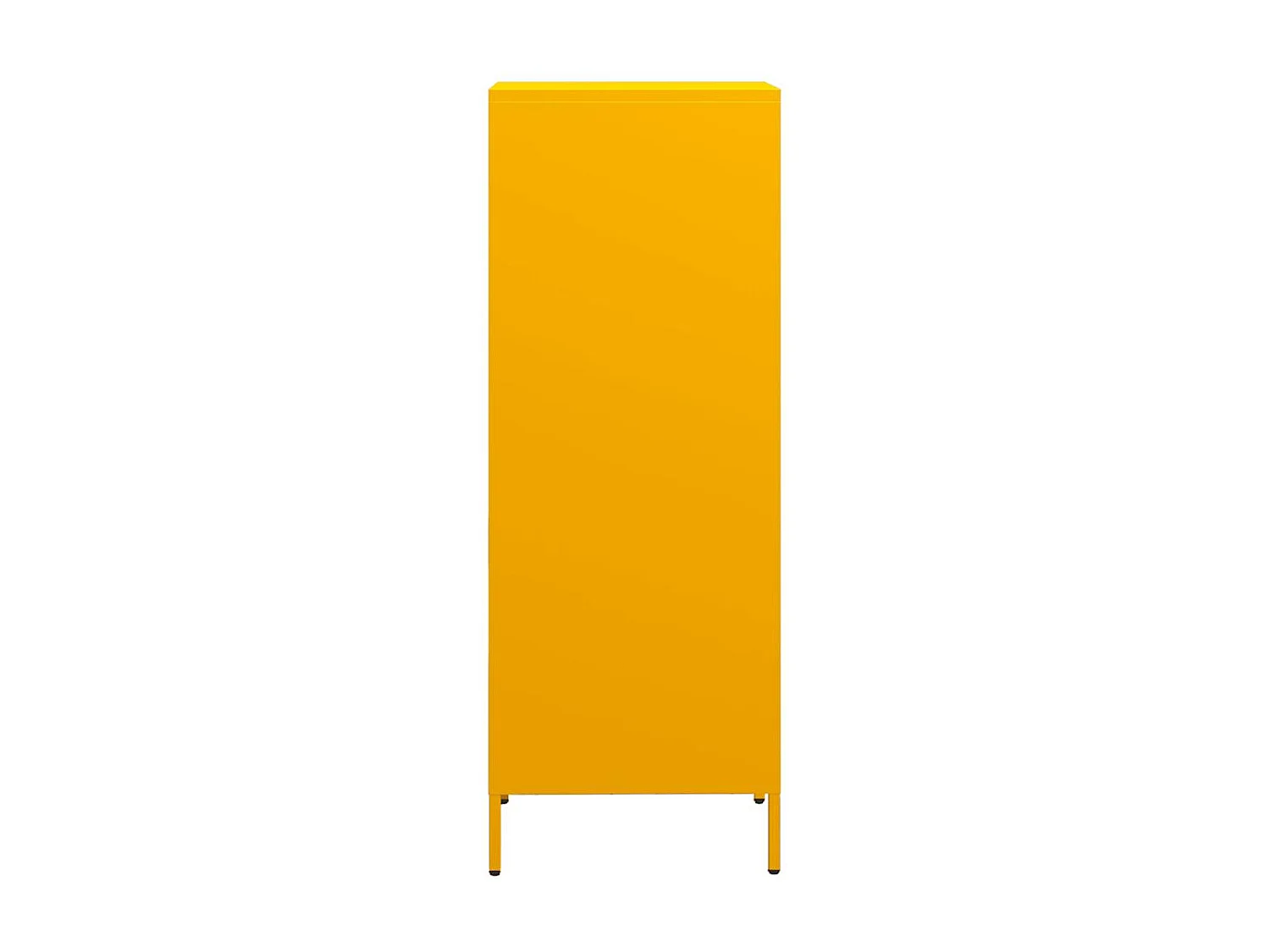 Buffet haut jaune moutarde 35x39x103,5 cm acier
