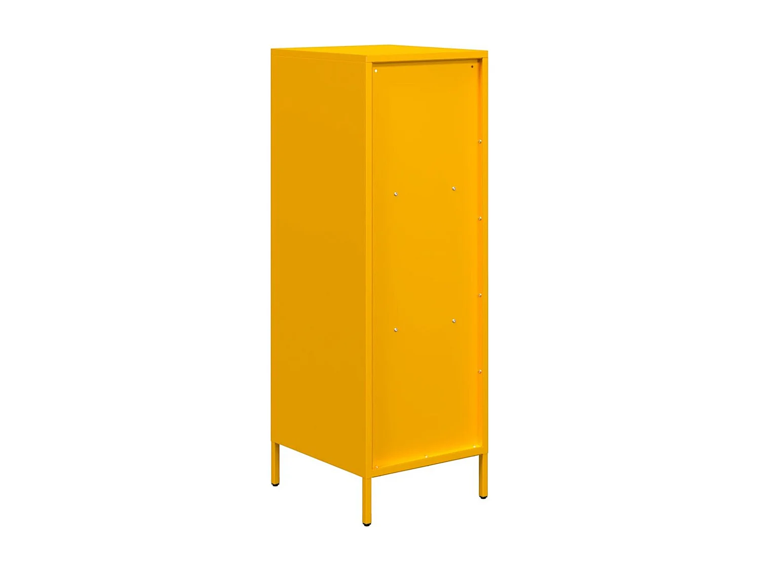 Buffet haut jaune moutarde 35x39x103,5 cm acier