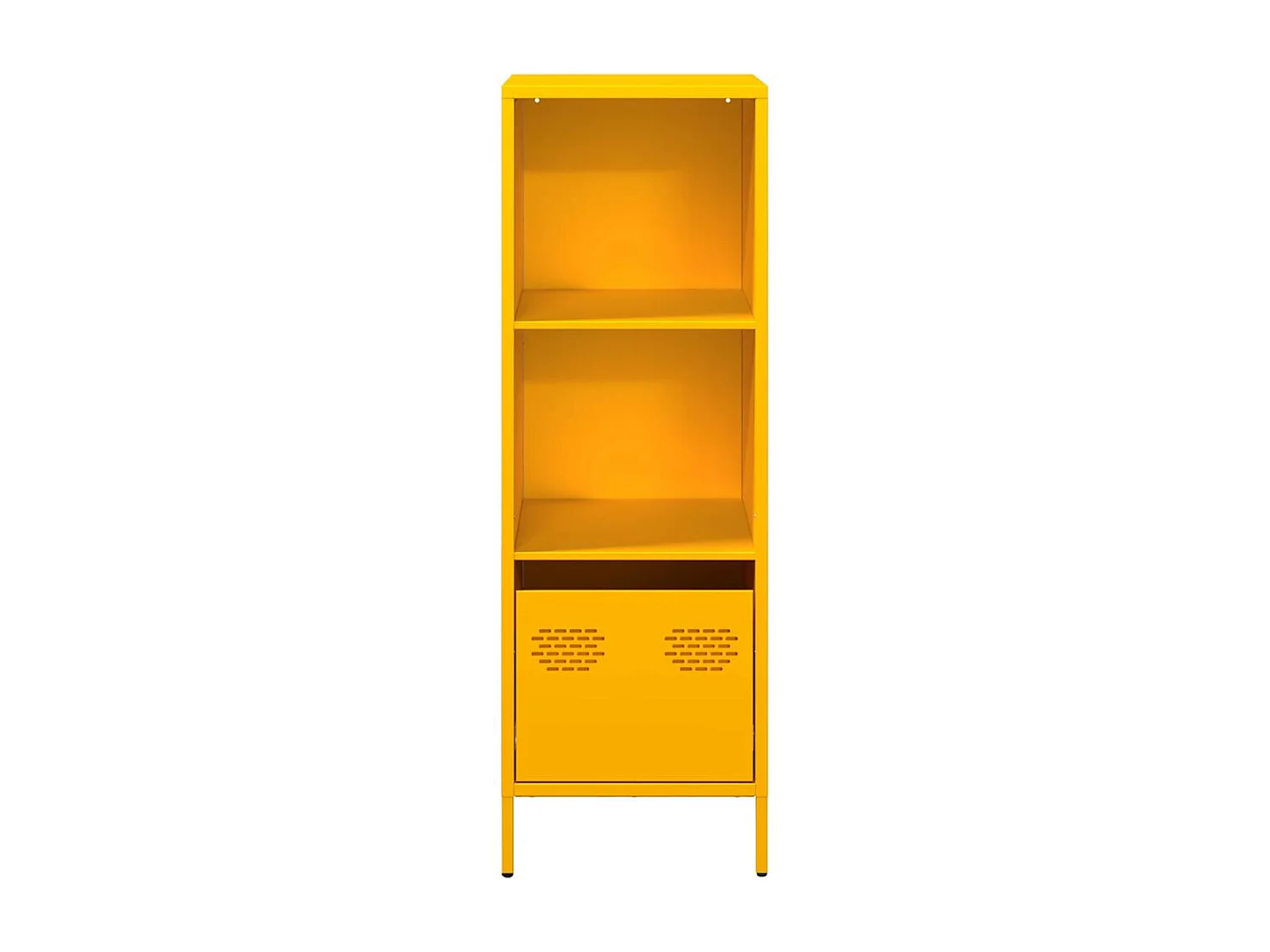 Buffet haut jaune moutarde 35x39x103,5 cm acier
