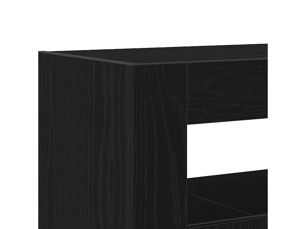 Buffet Chêne noir Bois aggloméré 116 x 30 x 75 cm Buffet moderne