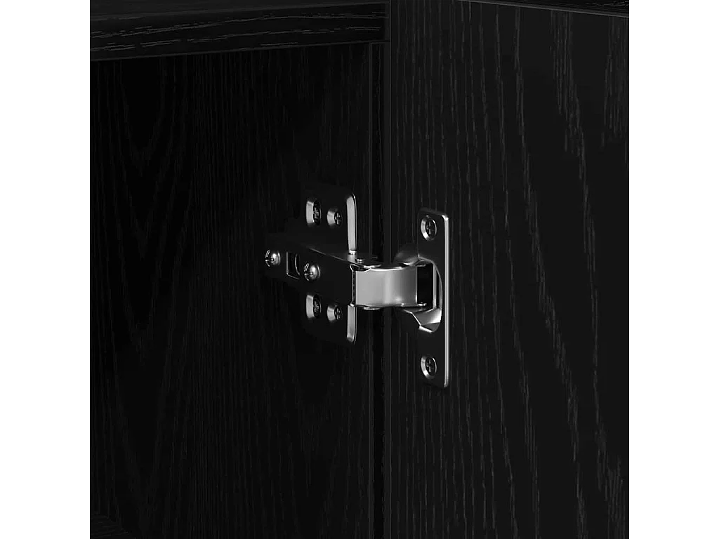 Buffet Chêne noir Bois aggloméré 116 x 30 x 75 cm Buffet moderne