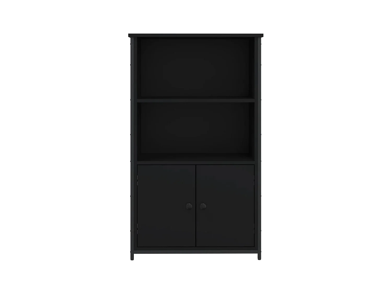 Buffet haut noir 62x32x103,5 cm bois d'ingénierie
