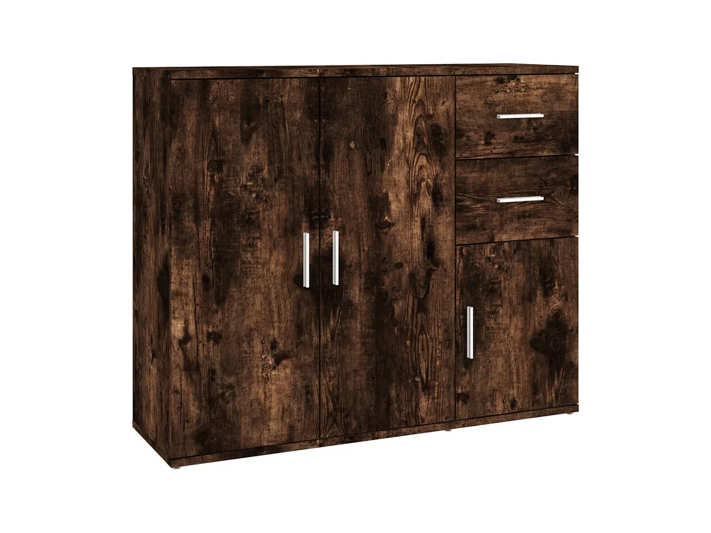 Buffet Chêne fumé 91x29,5x75 cm Bois d'ingénierie