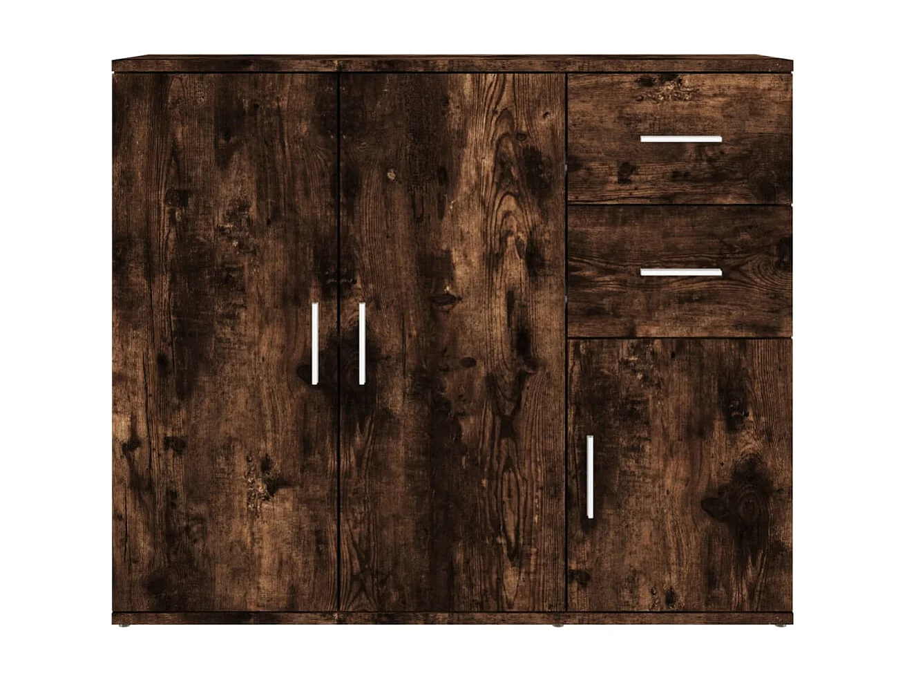 Buffet Chêne fumé 91x29,5x75 cm Bois d'ingénierie