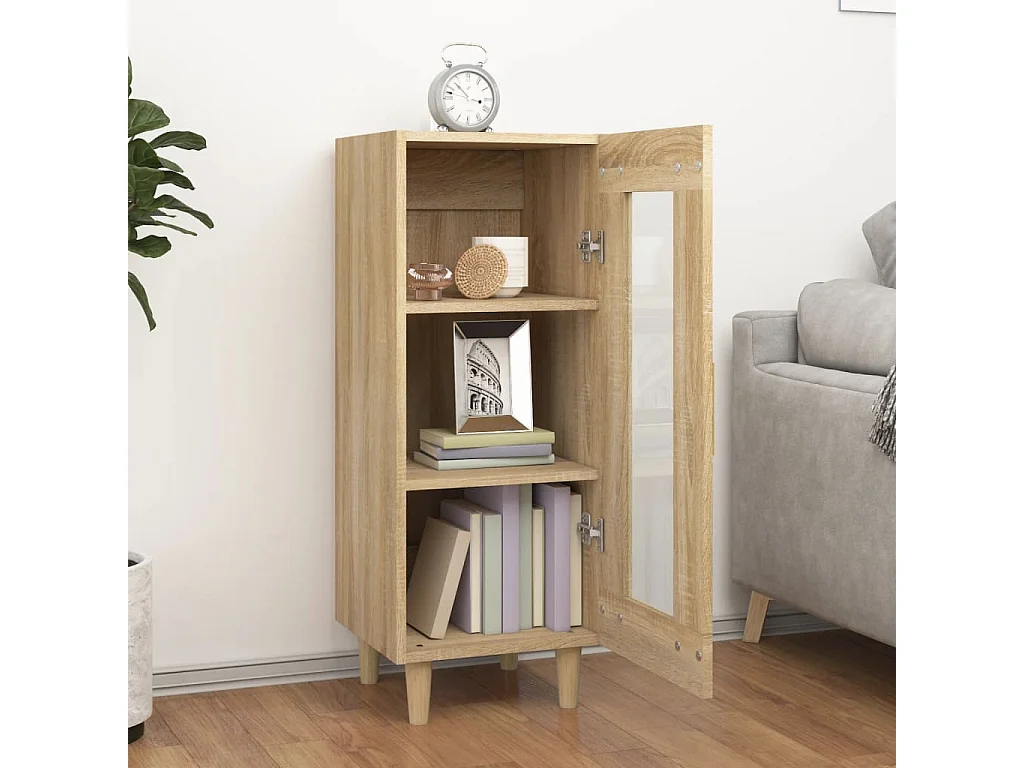 Buffet Chêne sonoma 34,5x34x90 cm Bois d'ingénierie