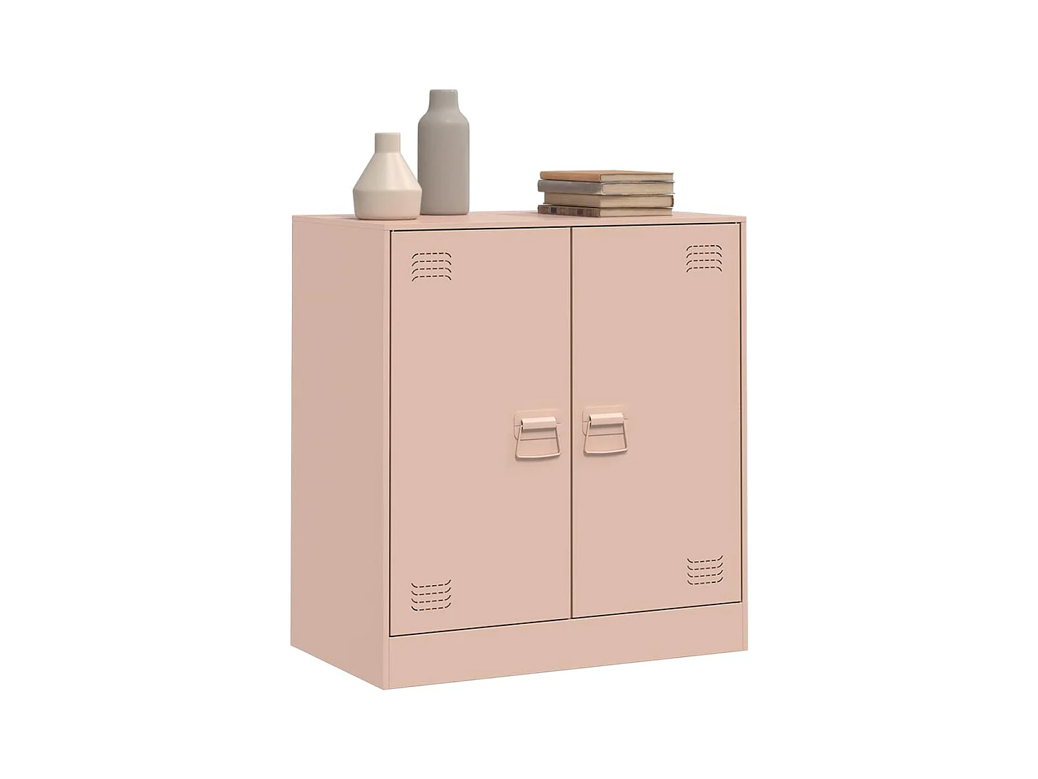 Buffet rose 67x39x73 cm acier