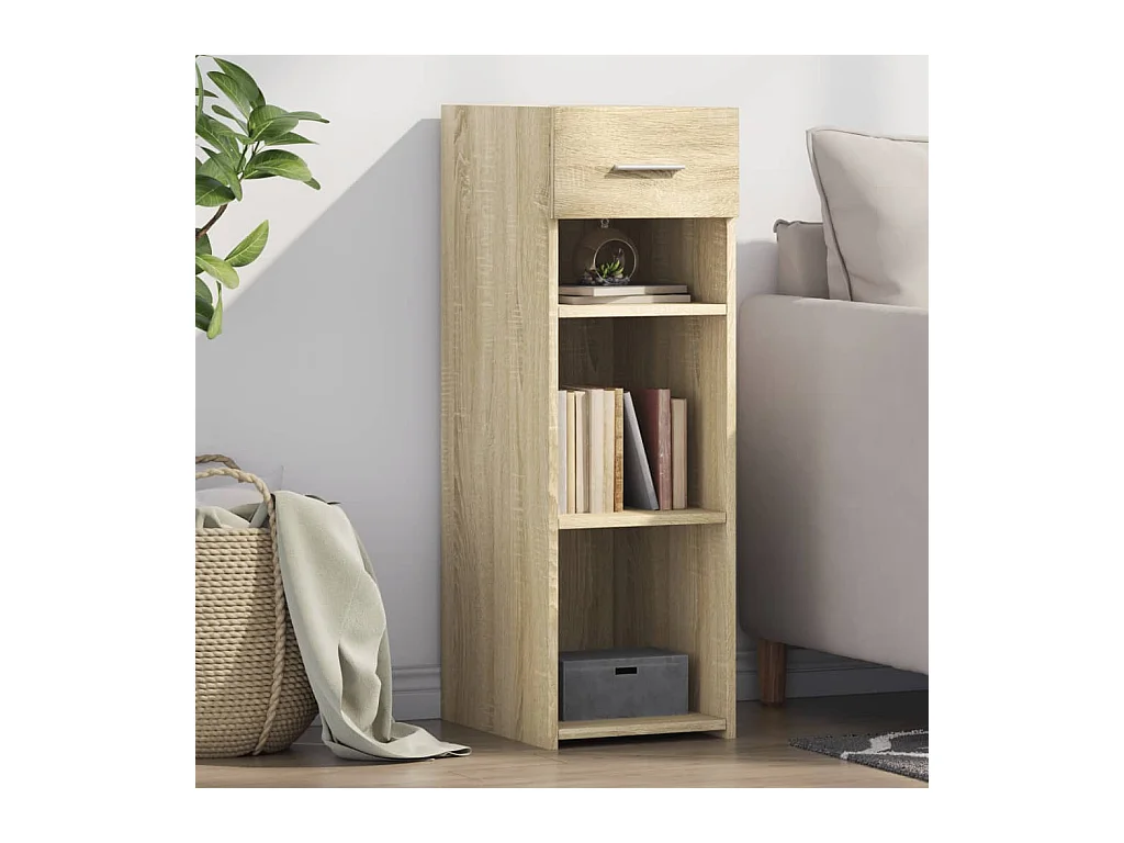 Sonoma eiken dressoir 30x42,5x93 cm bewerkt hout
