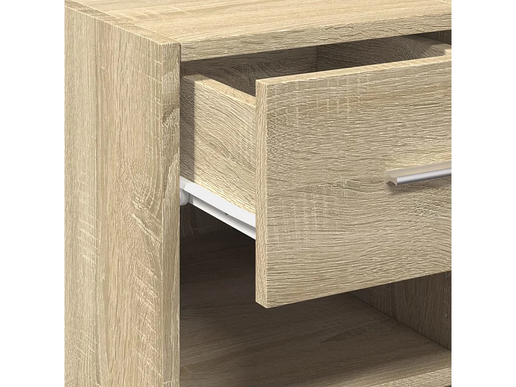 Sonoma eiken dressoir 30x42,5x93 cm bewerkt hout