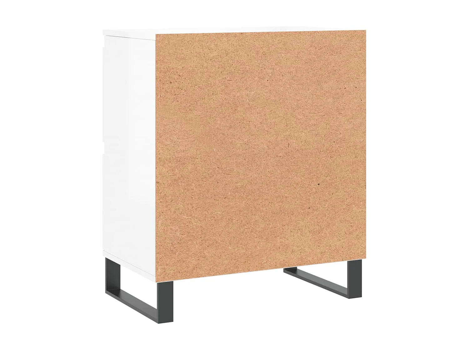 Credenza Bianco lucido 60x35x70 cm Legno composito