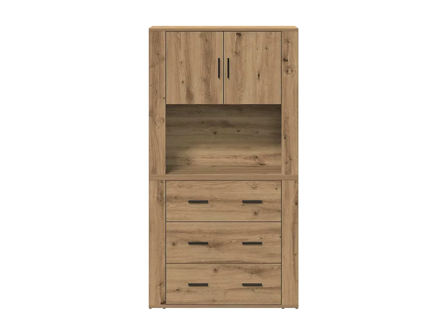 Haut meuble en chêne 80x33x150 cm Bois d'ingénierie