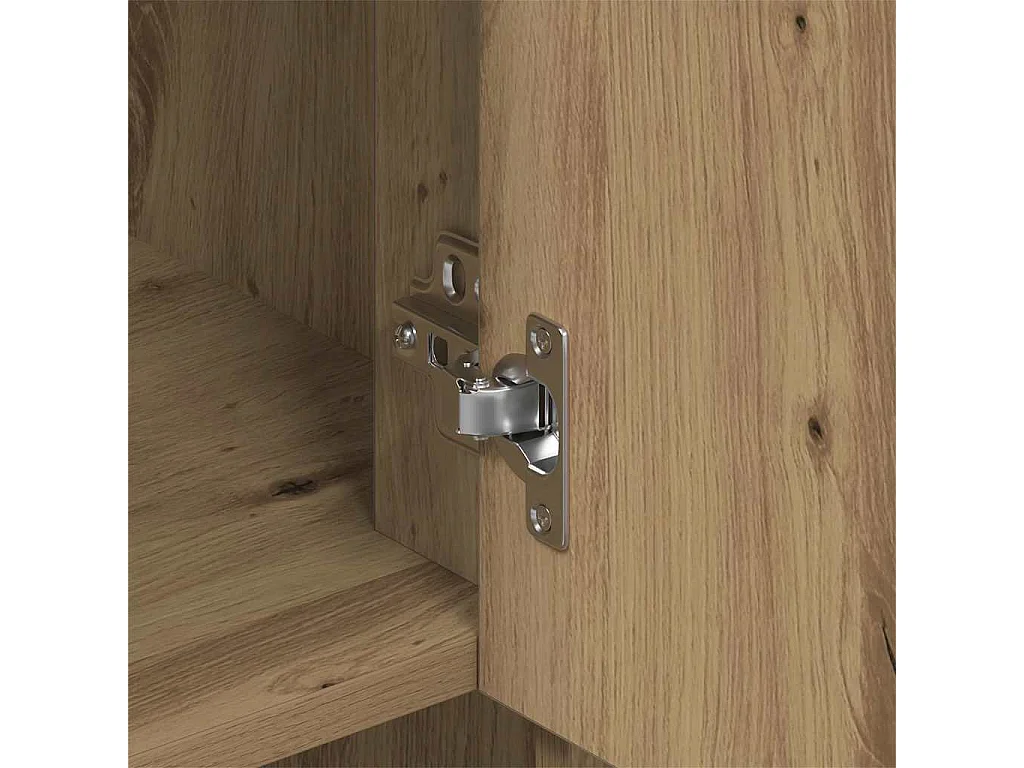 Haut meuble en chêne 80x33x150 cm Bois d'ingénierie