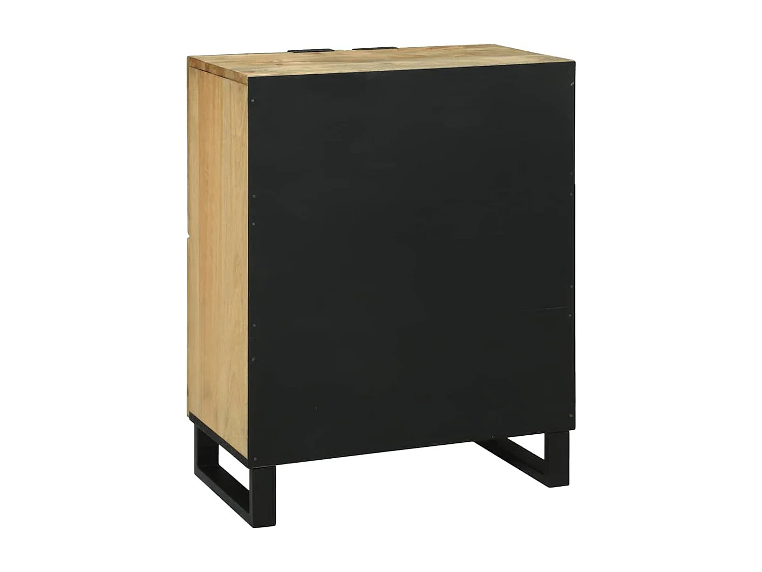 Buffet 60 x 33,5 x 75 cm - Fabriqué en bois de mangue massif et bois d'ingénierie