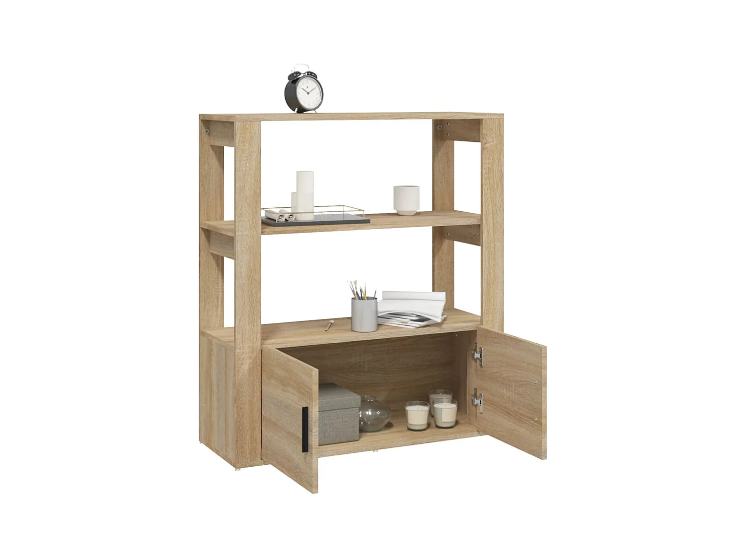 Buffet Chêne sonoma 80x30x90 cm Bois d'ingénierie