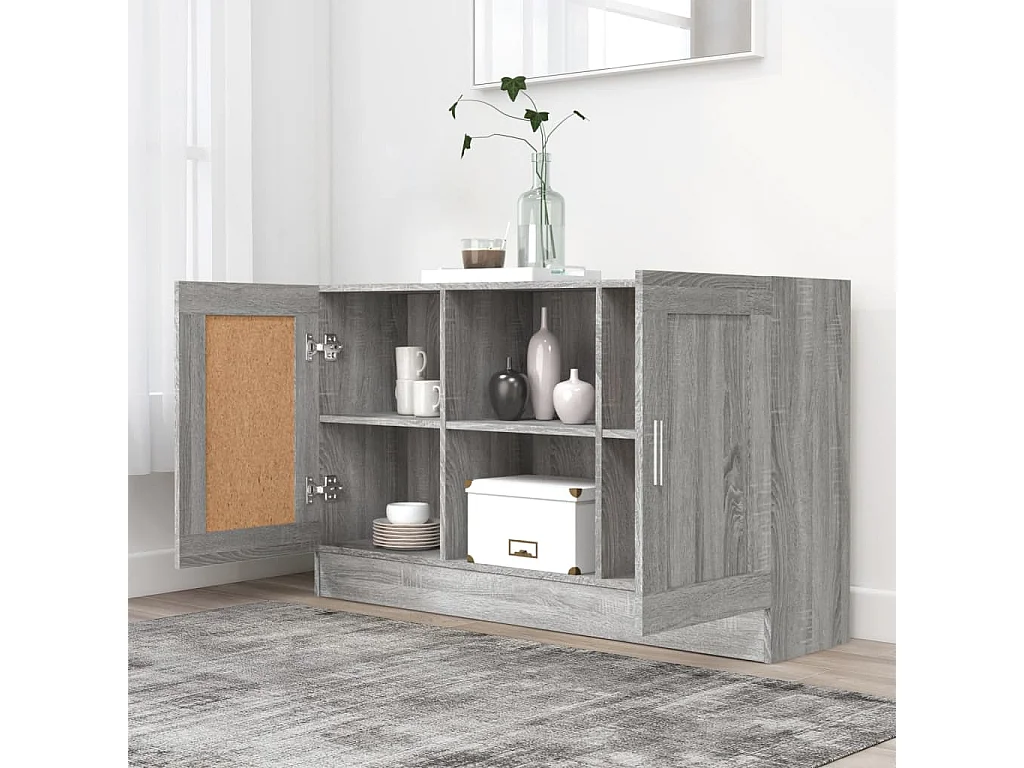 Buffet Sonoma gris 120x30,5x70 cm Bois d'ingénierie