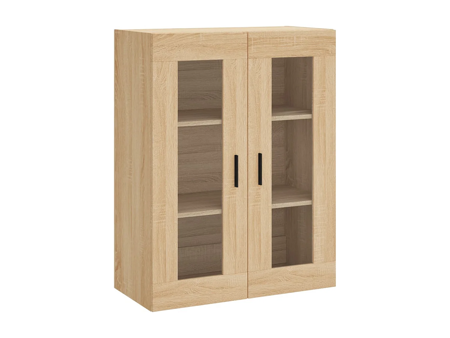 Hohes Sideboard Sonoma Eiche 69,5x34x180 cm Holzwerkstoff