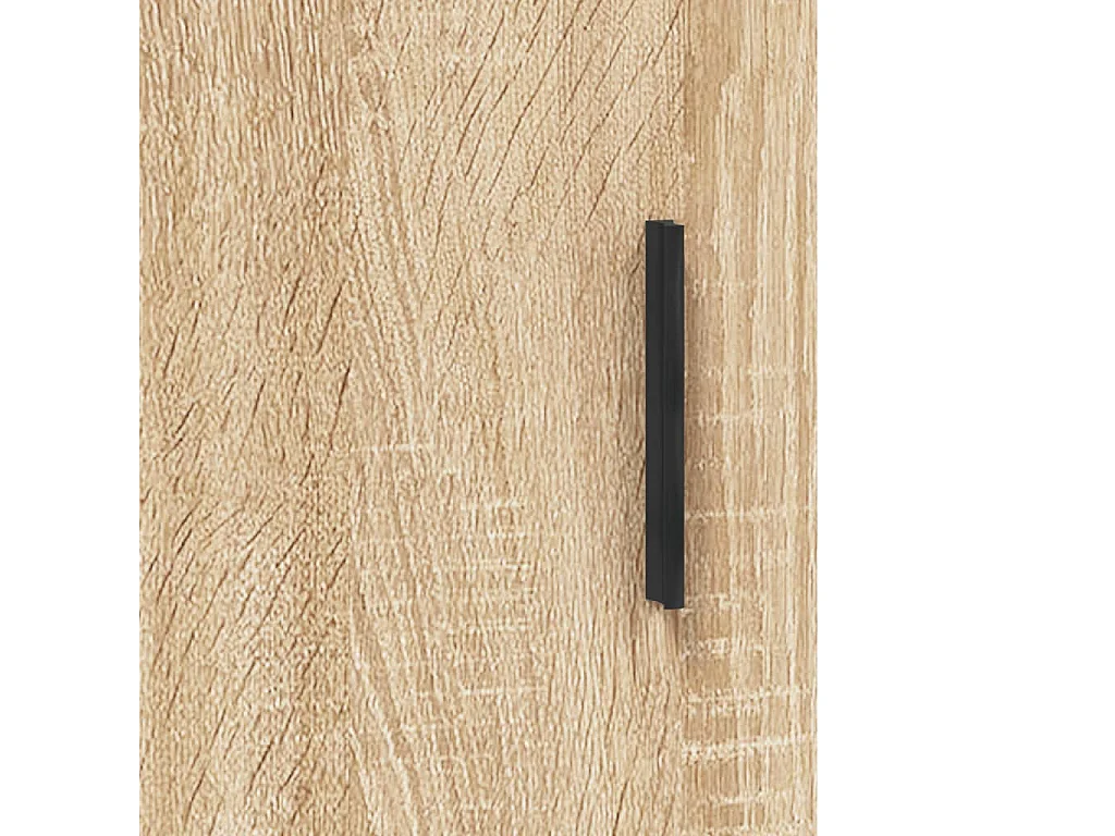 Hohes Sideboard Sonoma Eiche 69,5x34x180 cm Holzwerkstoff