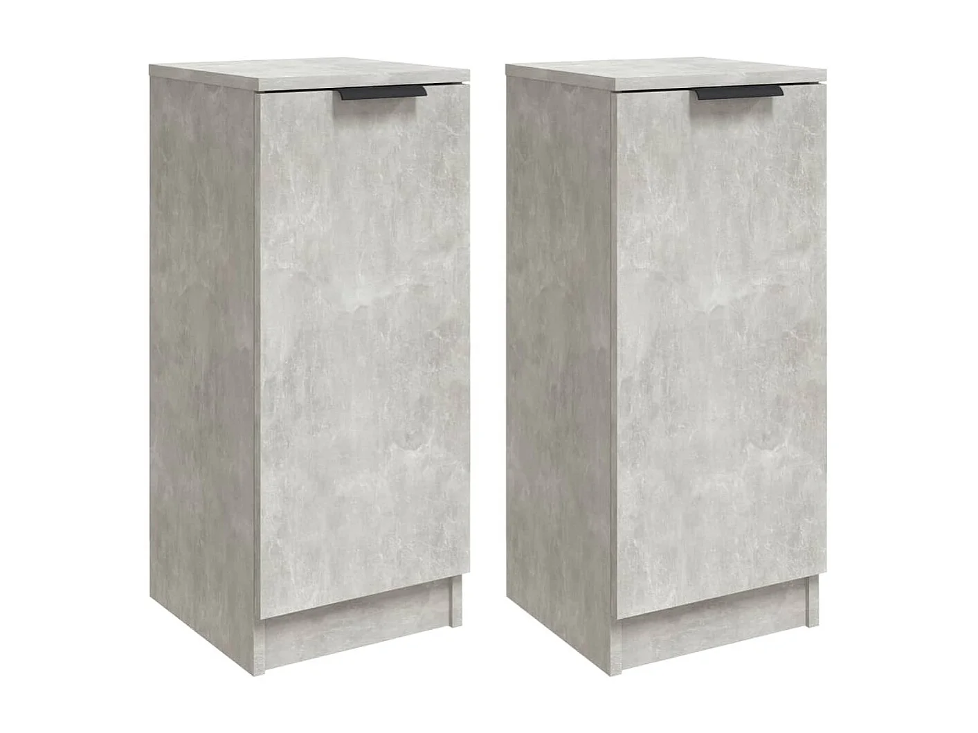 Buffets 2 pcs Gris béton 30x30x70 cm Bois d'ingénierie