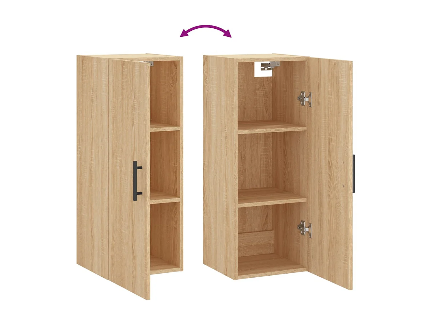 Armoire murale chêne sonoma 34,5x34x90 cm