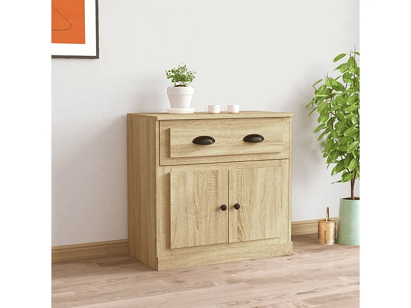Credenza in rovere Sonoma 70x35,5x67,5 cm in legno ingegnerizzato