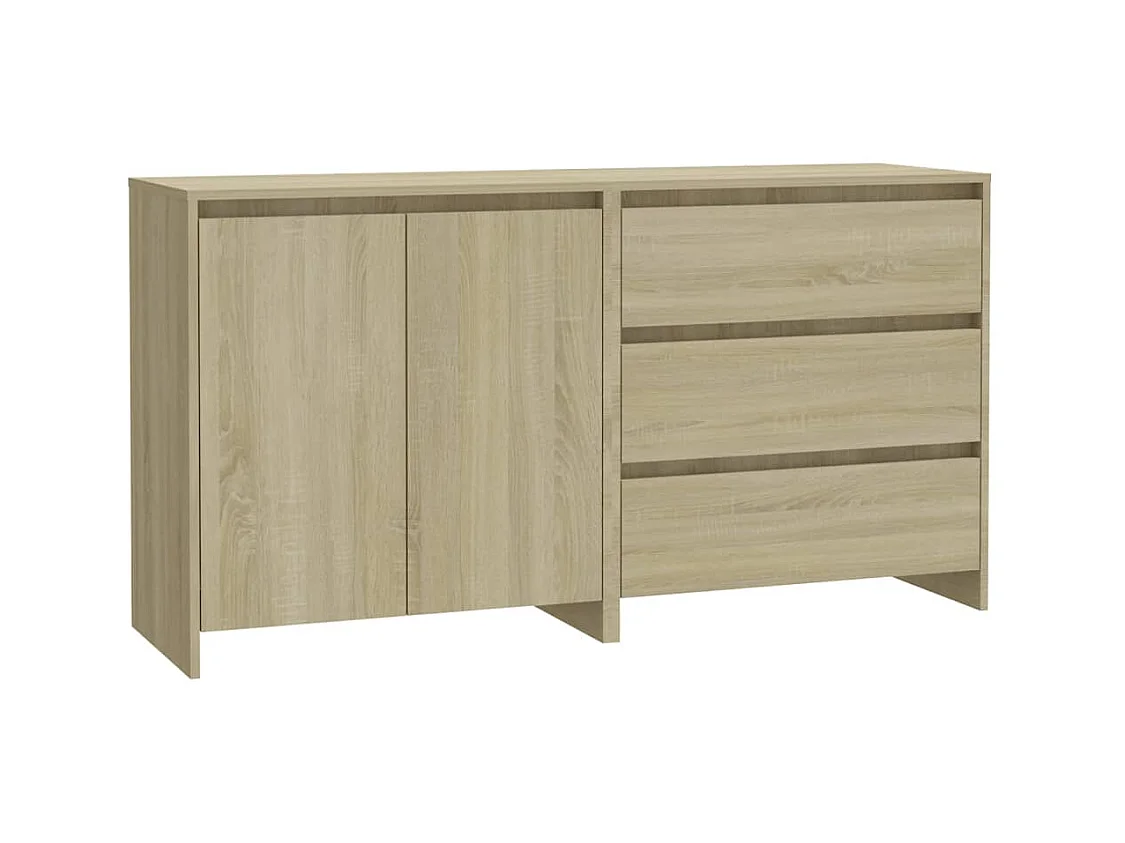 Buffets 2 pcs Chêne sonoma Bois d'ingénierie