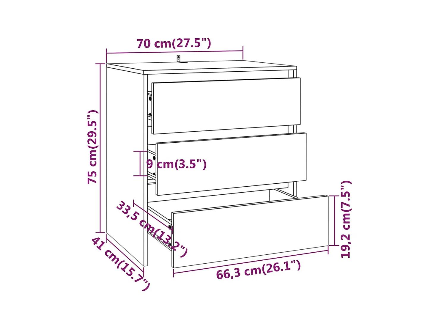 Buffets 2 pcs Chêne sonoma Bois d'ingénierie