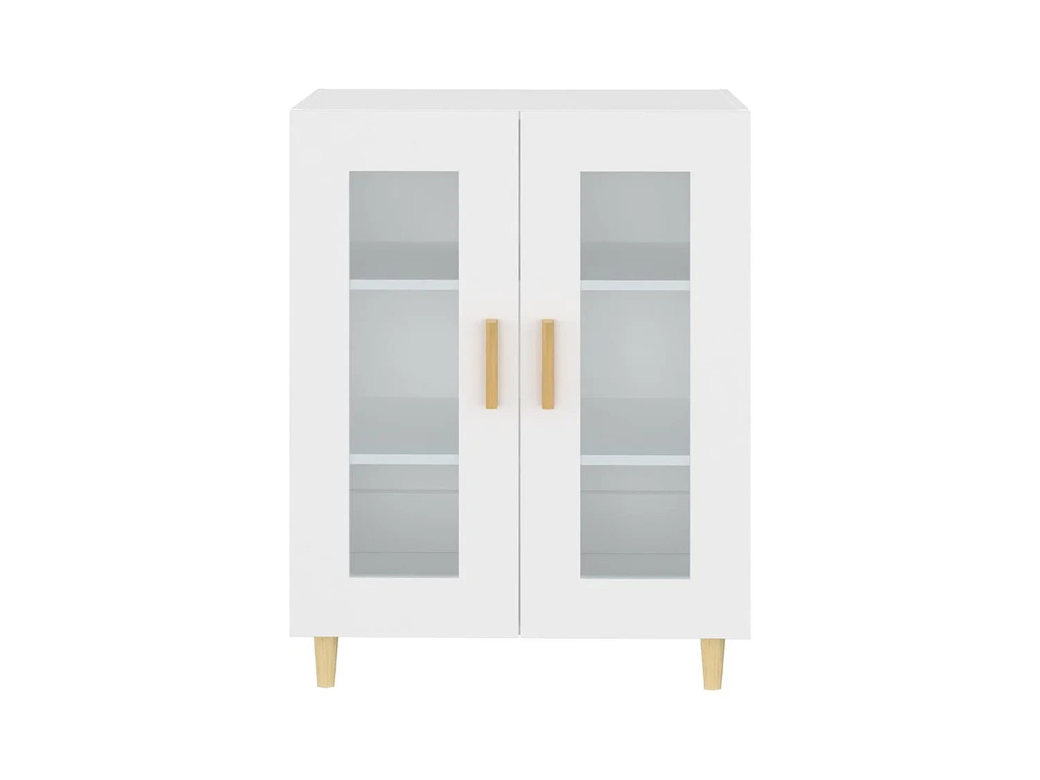 Buffet blanc 69,5x34x90 cm bois d'ingénierie