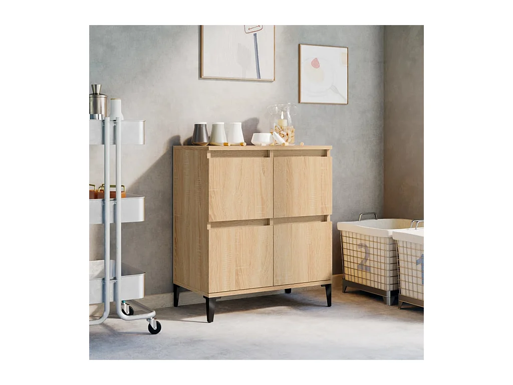 Credenza in rovere Sonoma 60x35x70 cm in legno ingegnerizzato