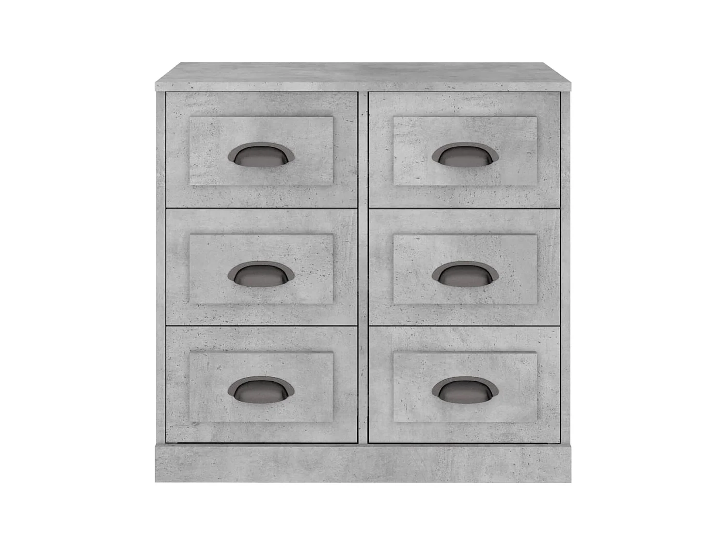 Buffet gris béton 70x35,5x67,5 cm bois d'ingénierie