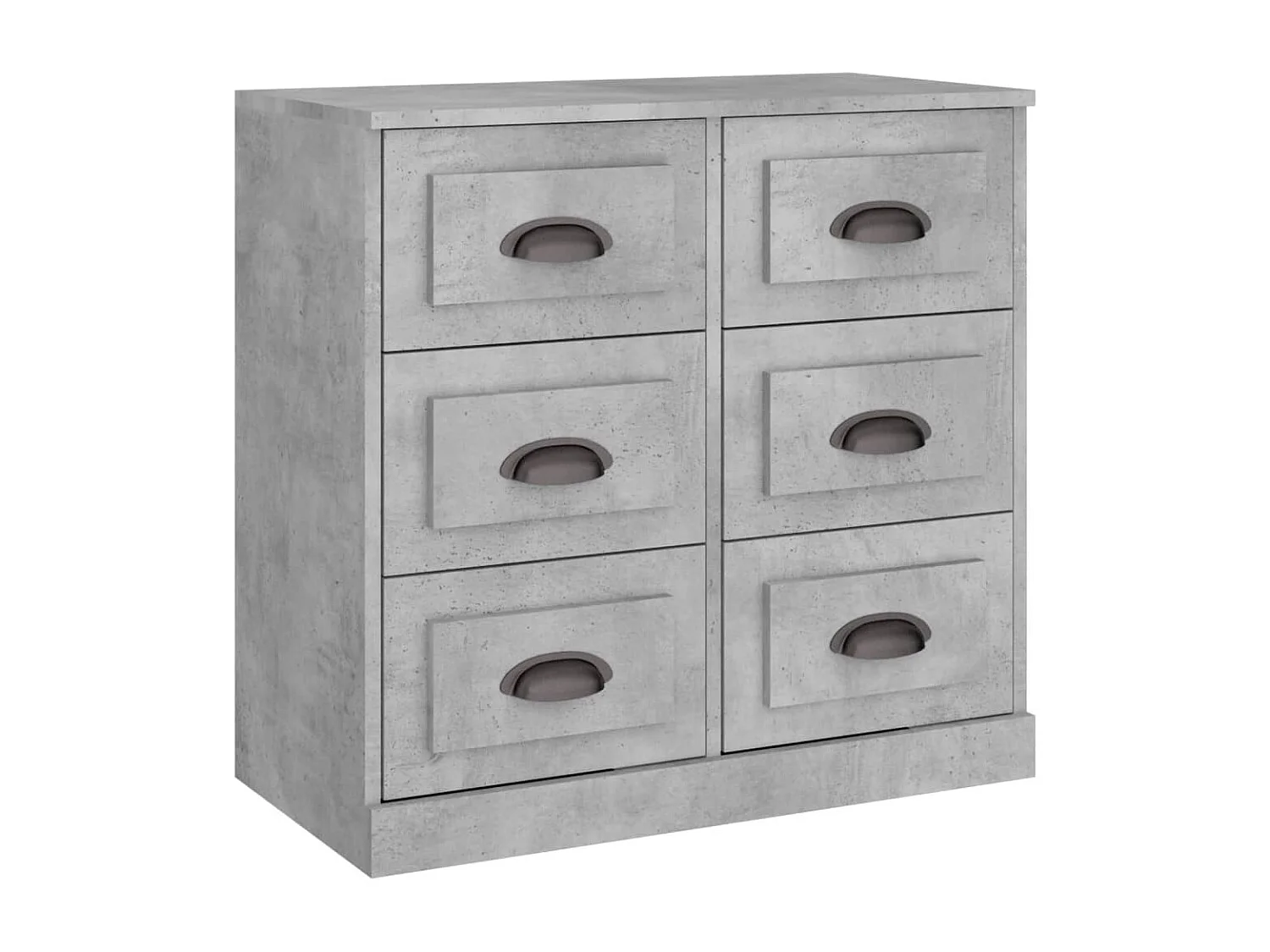 Buffet gris béton 70x35,5x67,5 cm bois d'ingénierie