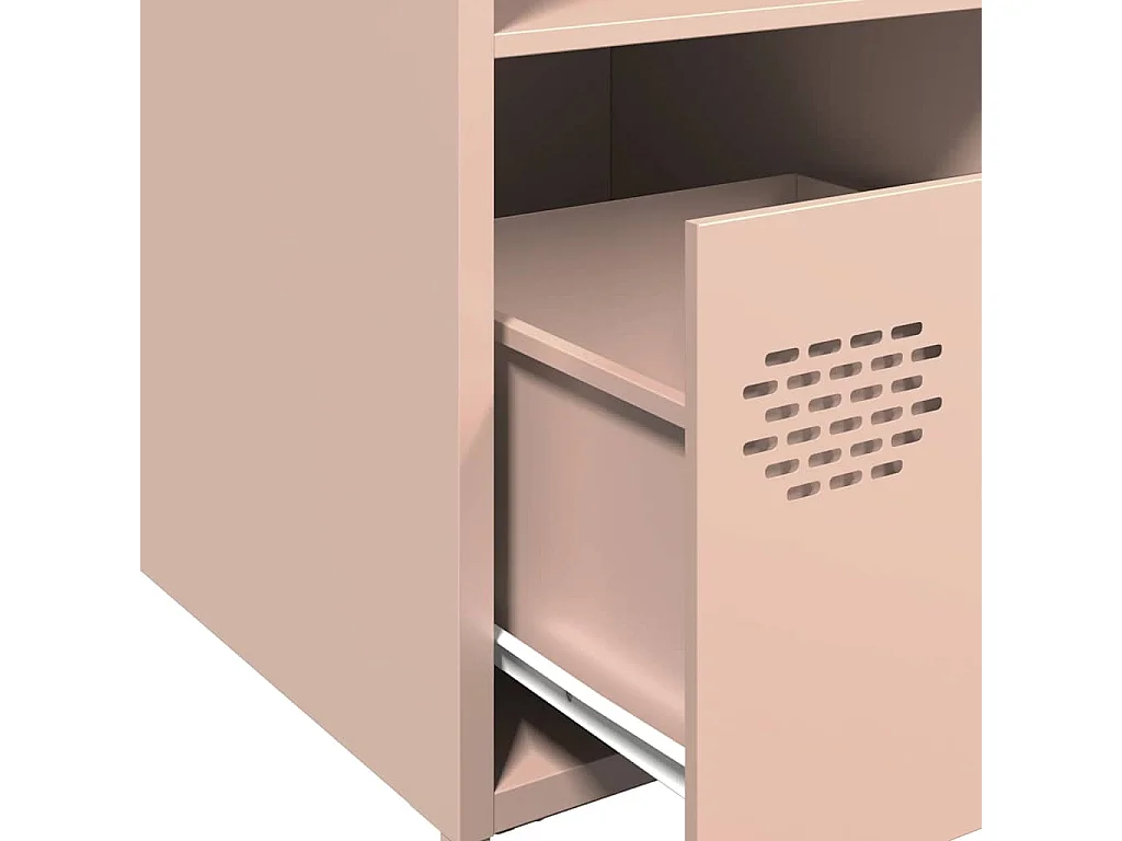 Rosa hohes Sideboard 35x39x103,5 cm Stahl